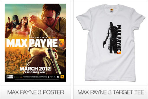 Max Payne 3 - Футболка и постер
