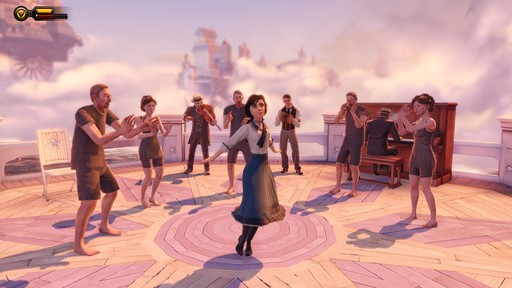 BioShock Infinite - Город моей мечты или Обзор Bioshock Infinite – шутера без укрытий, зато с рельсами, висящими в воздухе, на которых можно покататься